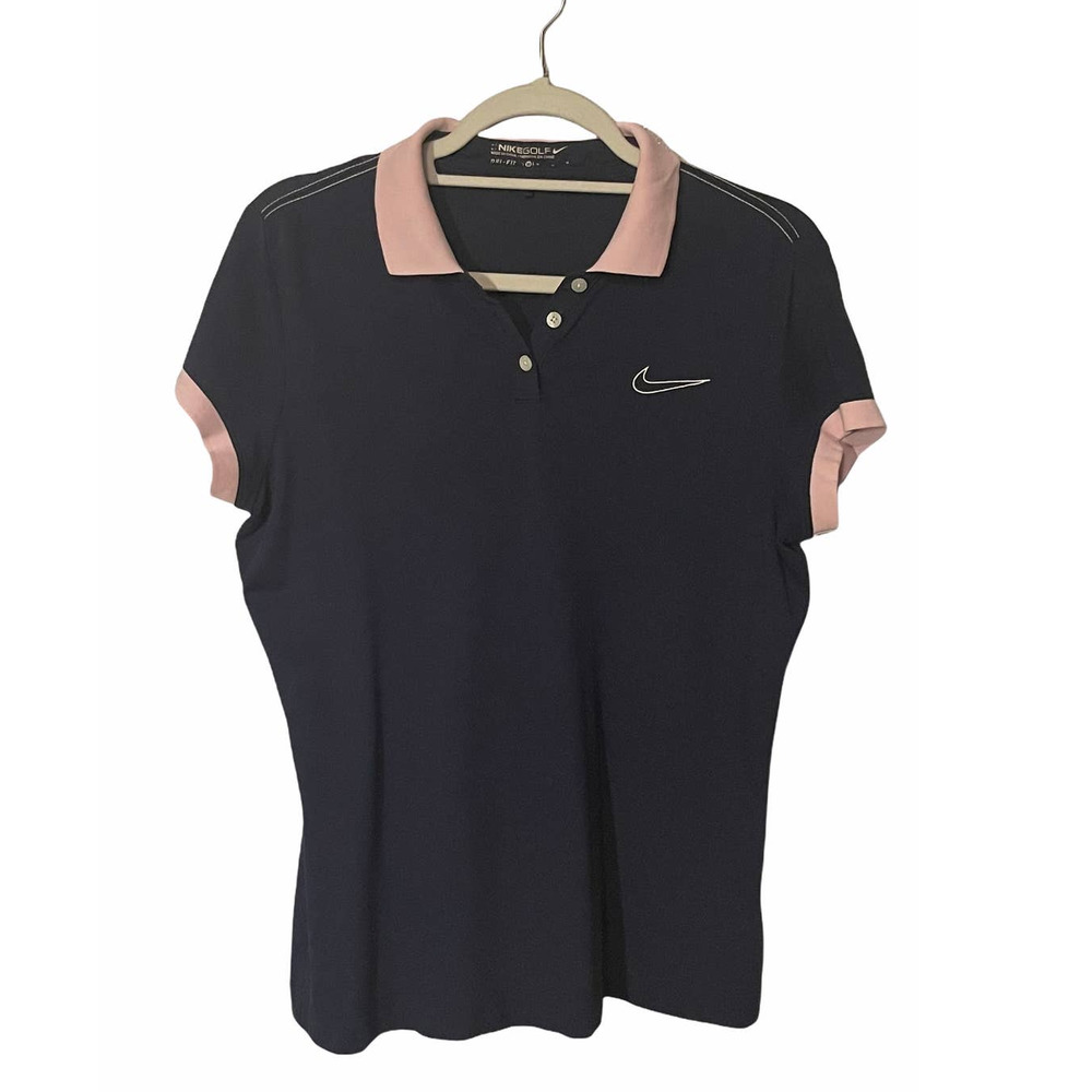 Nike Golf Dri-Fit Navy polo‎ top M